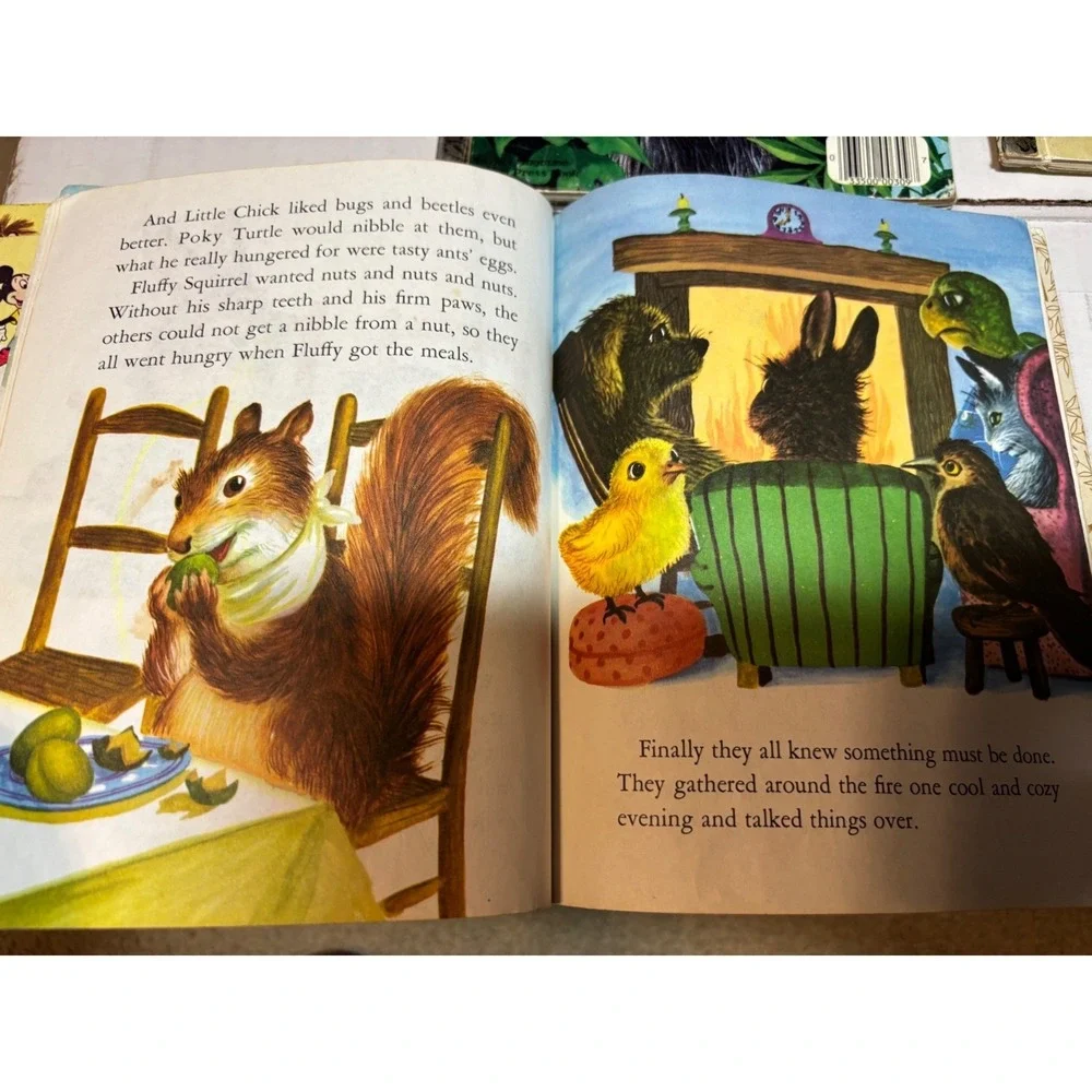 Little Golden Books Lot 6 Hymns Family Jungle Nature Boys Girls Vintage‎